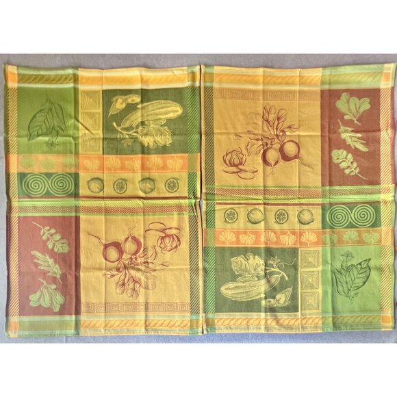 Sur La Table Italian Cotton Jacquard Kitchen Towels Set Of 2 Multicolor 23.5x31 - Picture 11 of 12
